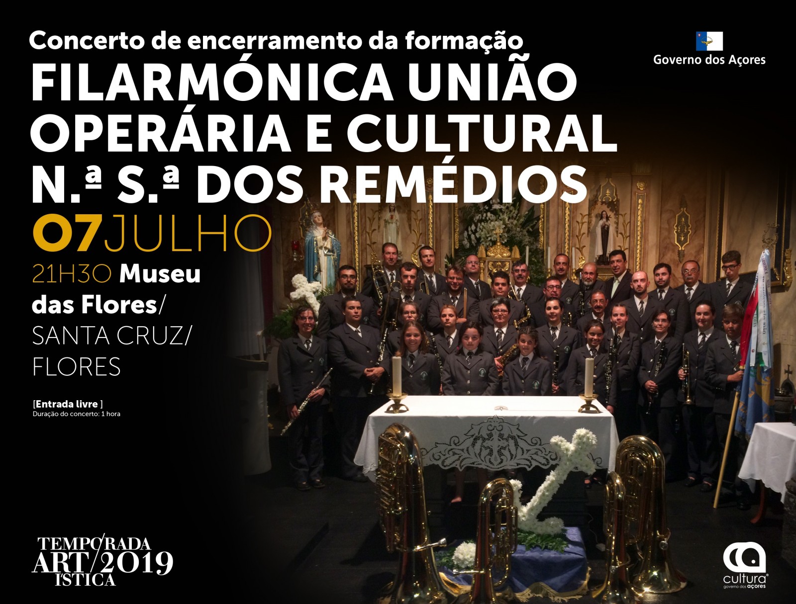 Museu Das Flores Concerto De Encerramento Da Formacao Da Filarmonica Uniao Operaria N ª S ª Dos Remedios Temporada Artistica 19